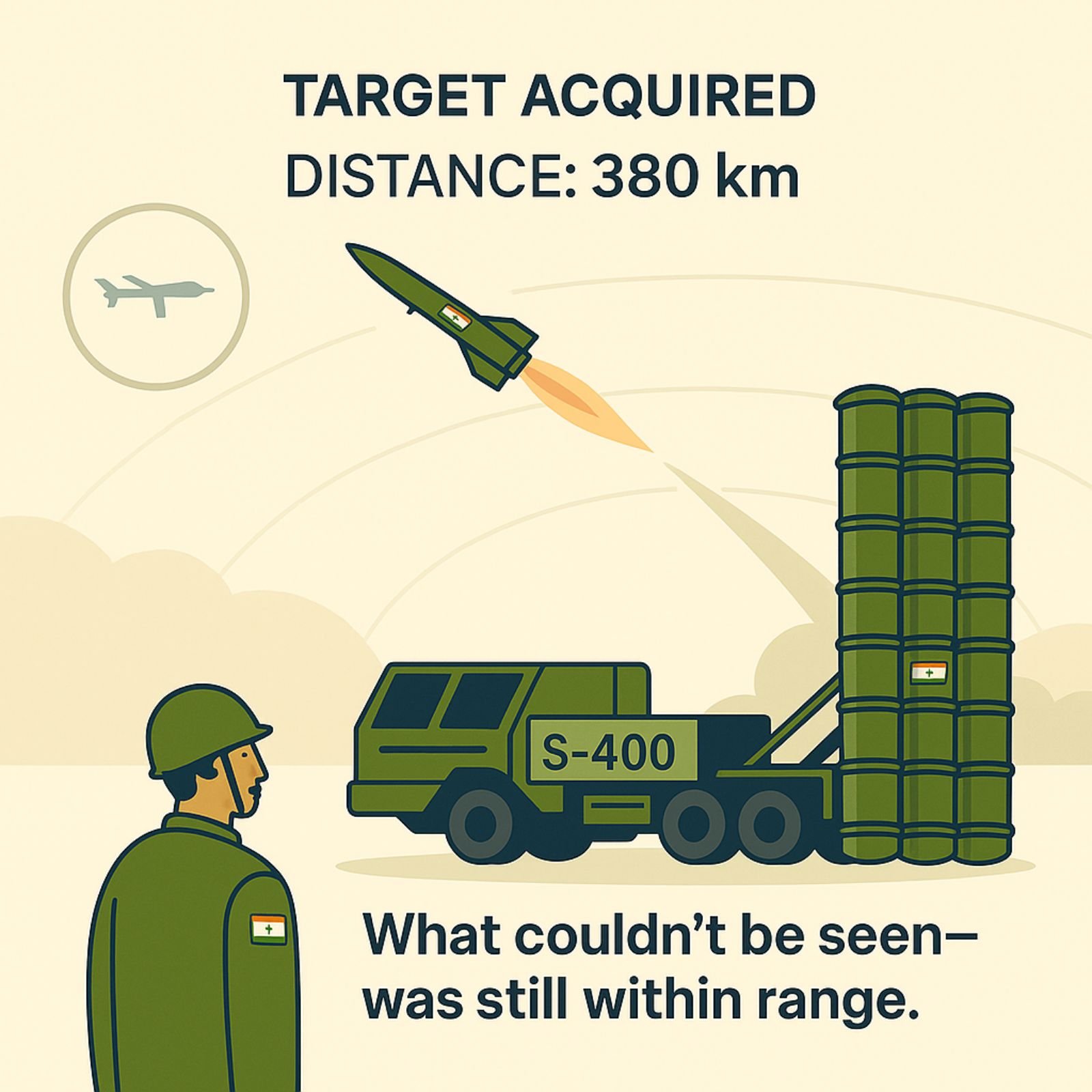 S-400 intercepts a long-range missile