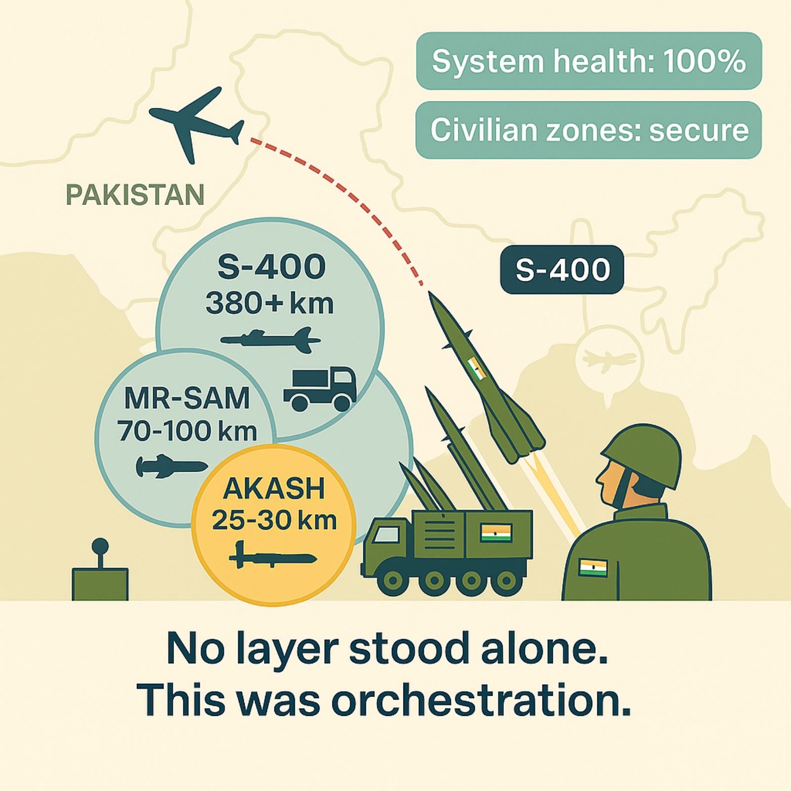 Layered air defense map view with icons