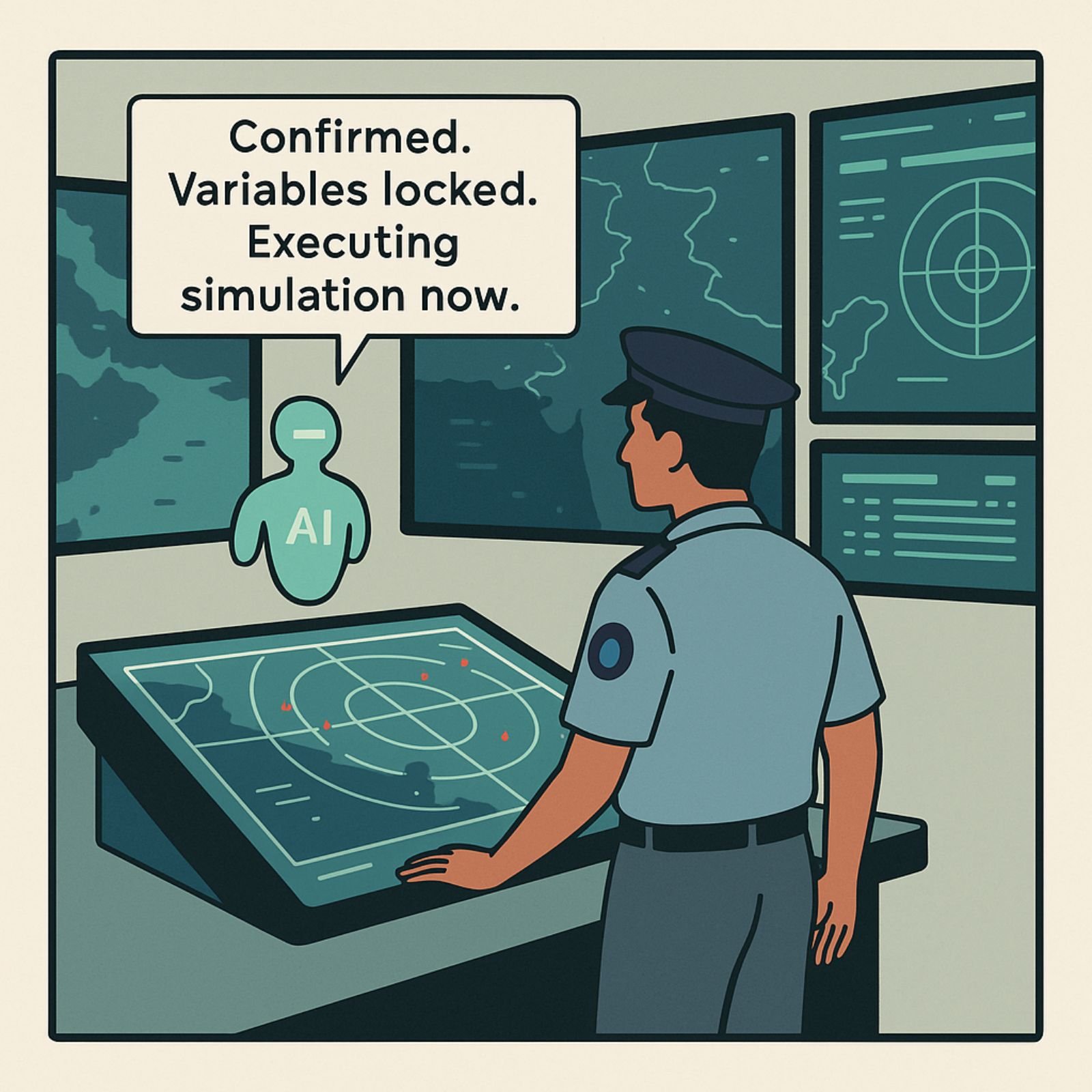 Indian Air Force Command Room - Panel 1