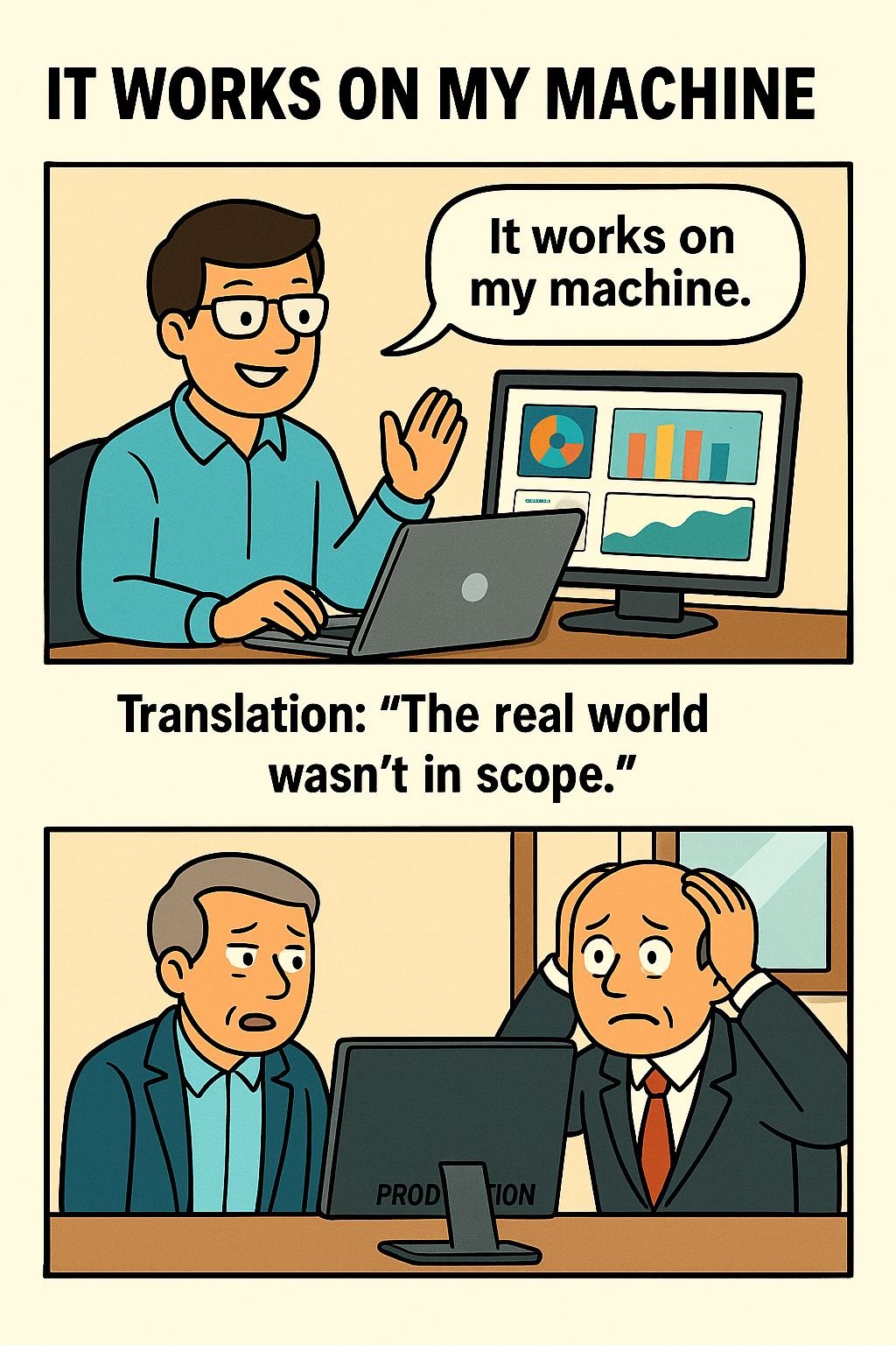 It Works on My Dashboard Comic