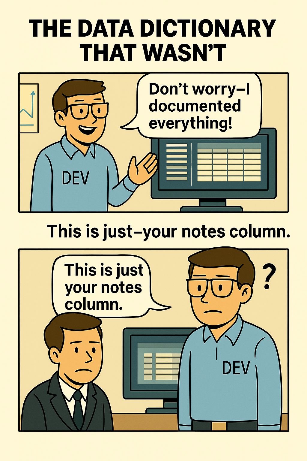 The Data Dictionary That Wasn’t Comic