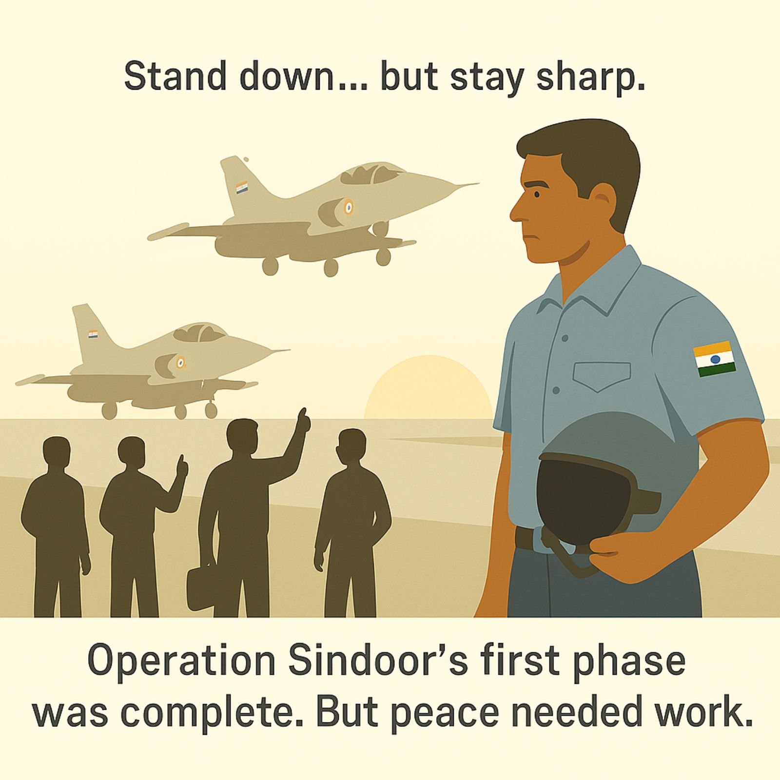 Indian Air Force jets return at dawn as ground crew watches in silence