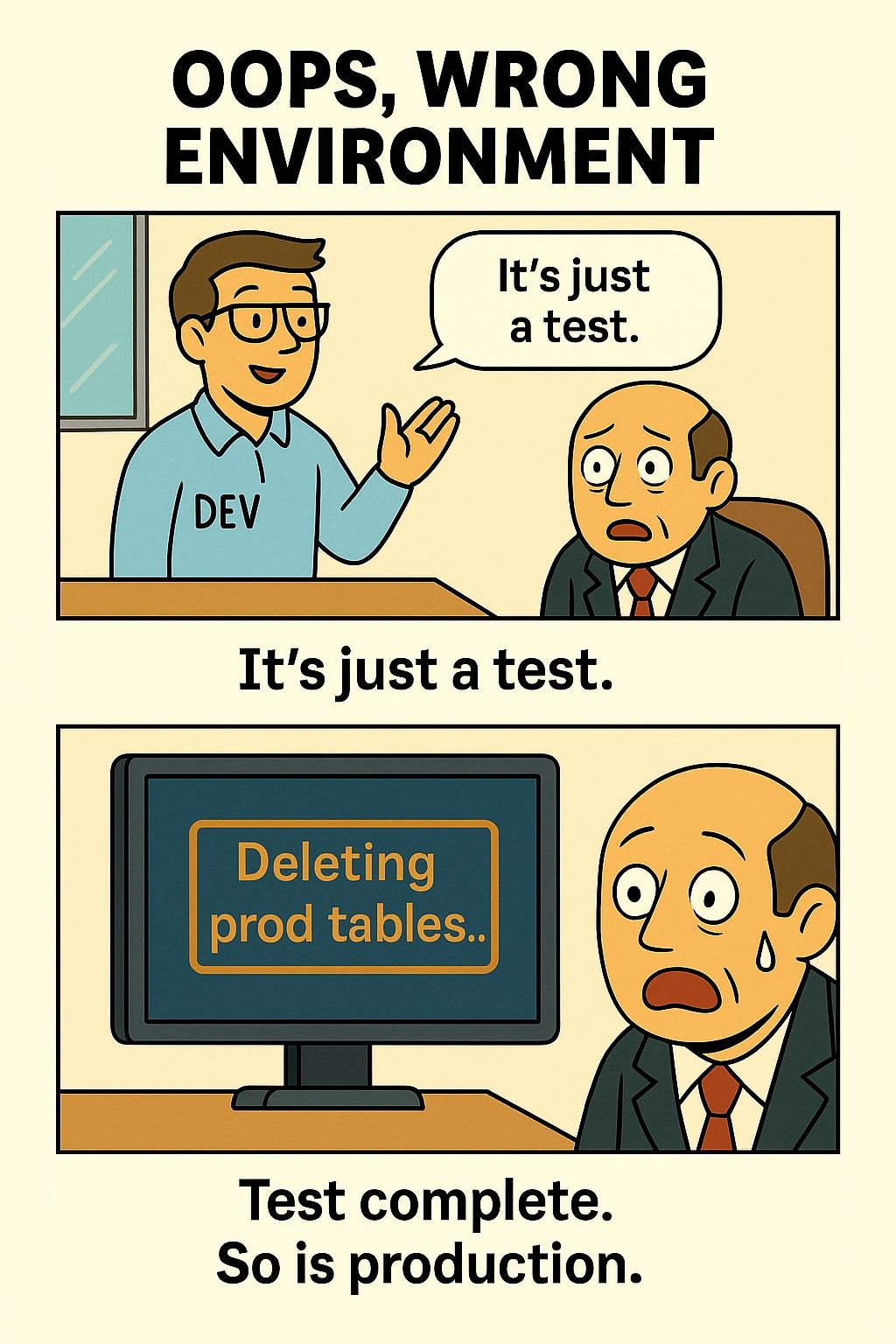Oops, Wrong Environment