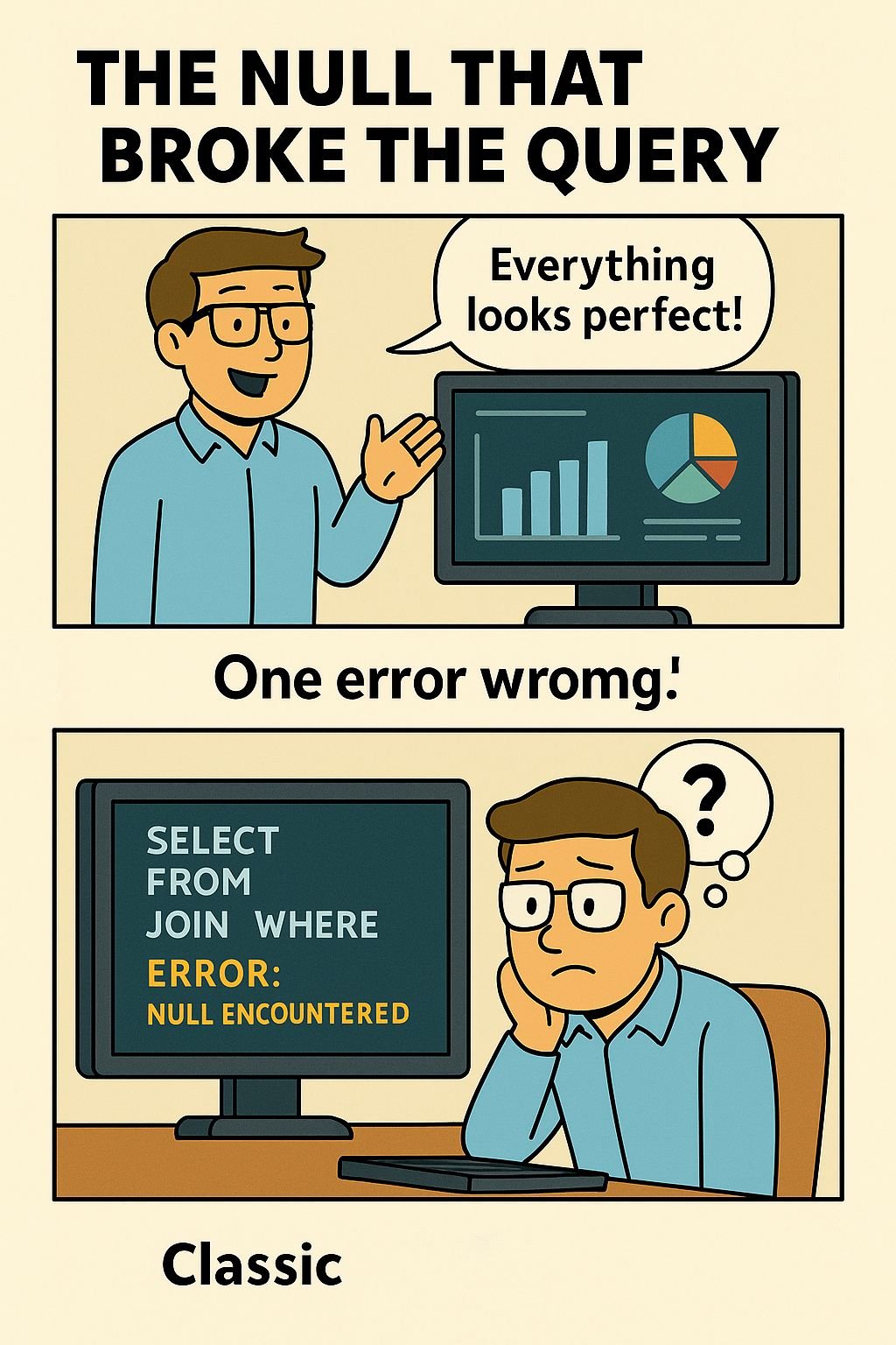 The Null That Broke the Query Comic