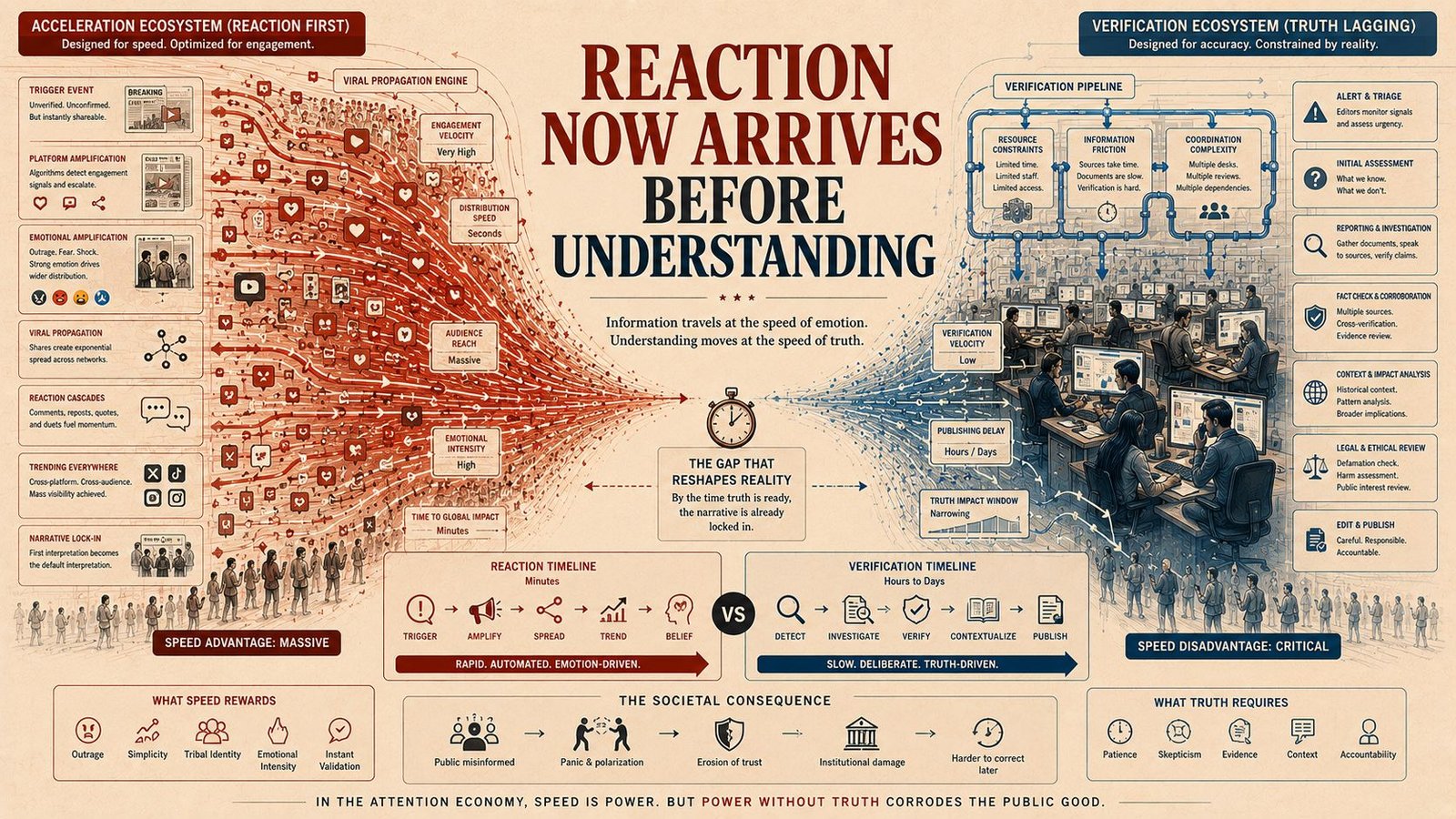 Acceleration pressure versus editorial verification