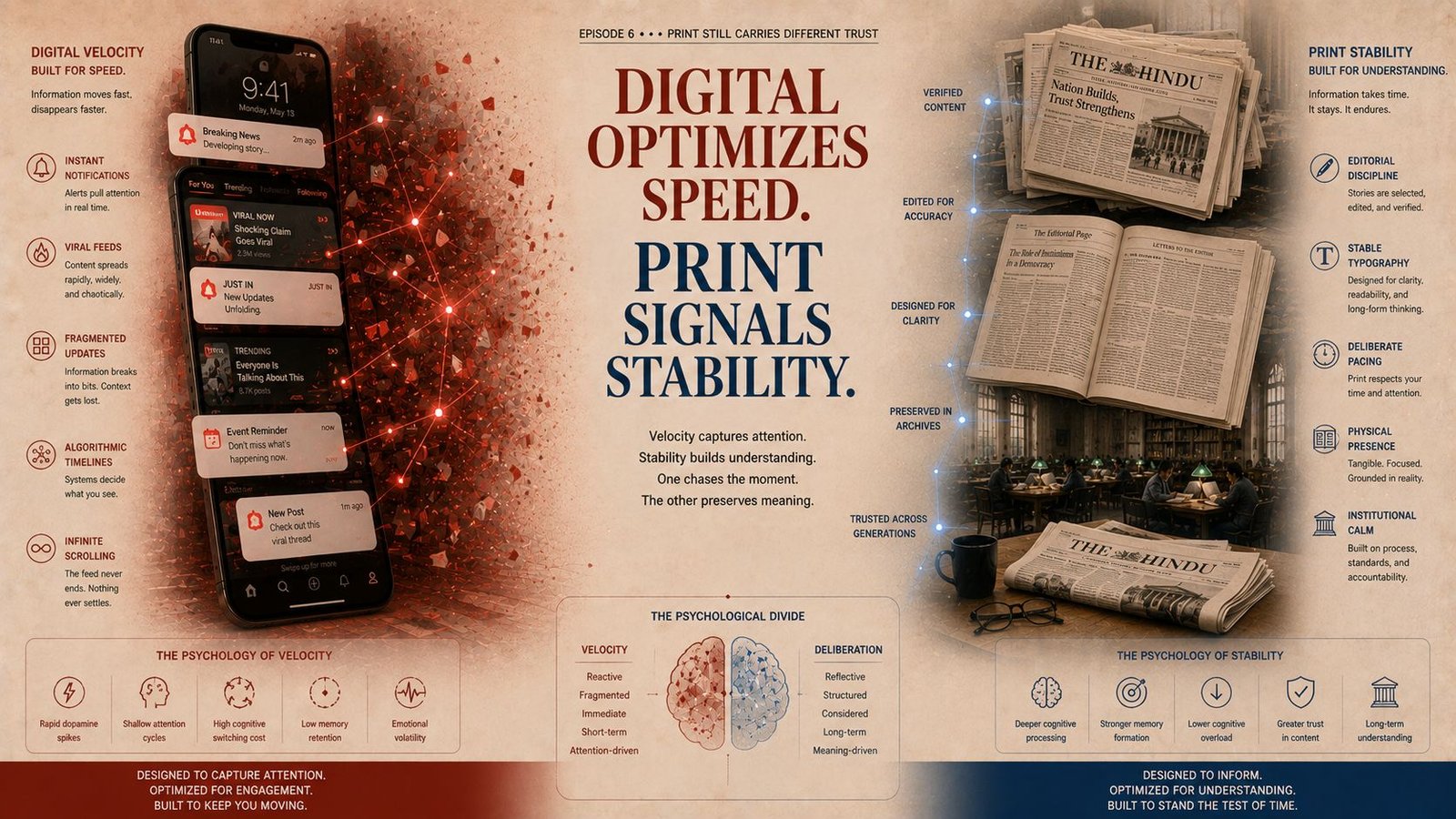 Fast digital feeds versus stable print environments