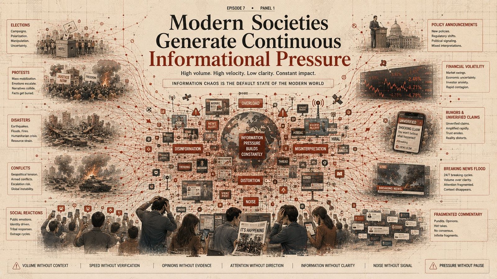 Modern societies generating informational pressure